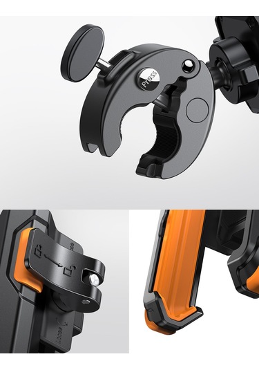 Lamicall Motosiklet Ve Bisiklet Telefon Tutucu Kolay Sök Tak Bp09o