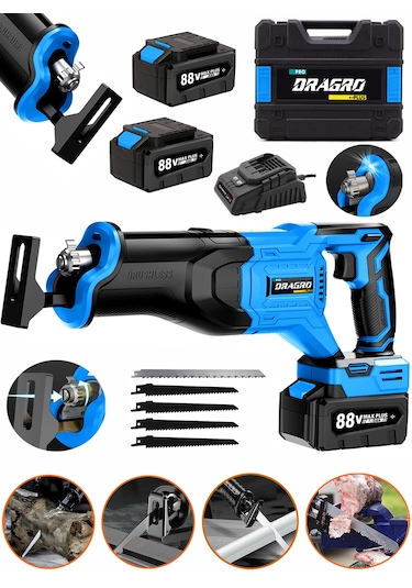 Dragro DRG-88 88 V 10 Ah Çift Akülü Tilki Kuyruğu - Mavi