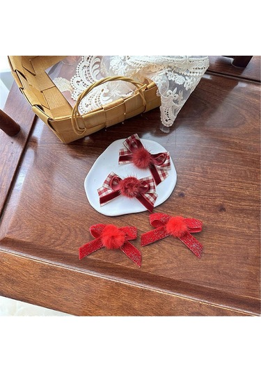 Noel Papyon Saç Tokası Fransız Tarzı Saç Tokası Kızlar Tokal Diğer