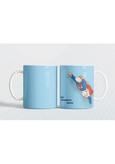 Kupanın Se Si Kahramanı Benim Hediye Kupa Love Bug-t MAvi