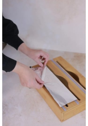 Bambu 3 Bölmeli Folyo Kesme Standı -