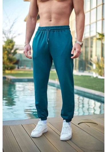Modavra Unisex Basic Eşofman Altı - İndigo 001