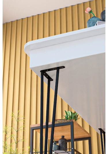 Tel Masa Ayakları 4 Adet 70 Cm Firkete Ayak - Masa Ayakları - Tek Ebat Siyah