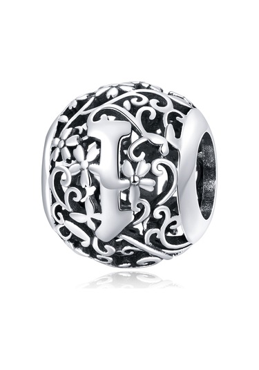 S925 Ayar Gümüş Mori Serisi İçi Boş Harfler Boncuk Dıy Bilezik Kolye Aksesuarları I Çok Renkli