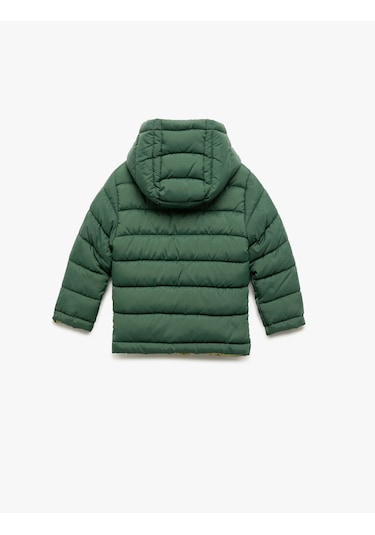 Koton Çift Taraflı Uzun Kollu Kapşonlu Ceket Yeşil 6wmb20010tw Yeşil