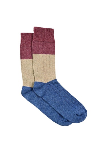 Erkek Badalona 3'lü Soket Çorap Renkli