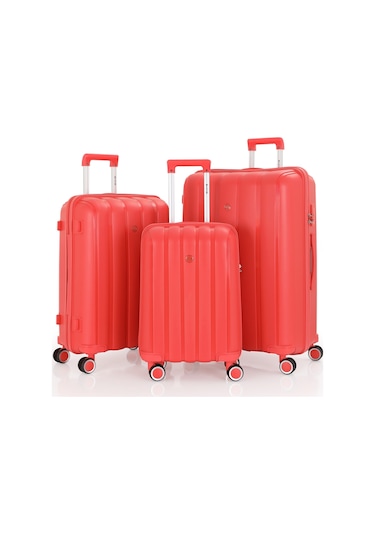 Mçs Üçlü Polipropilen Valiz Seti V305 S18y100033-set 00022 Mercan