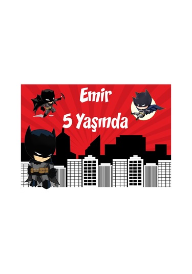 Batman Temalı Doğum Günü Afişi - 100x150 Cm
