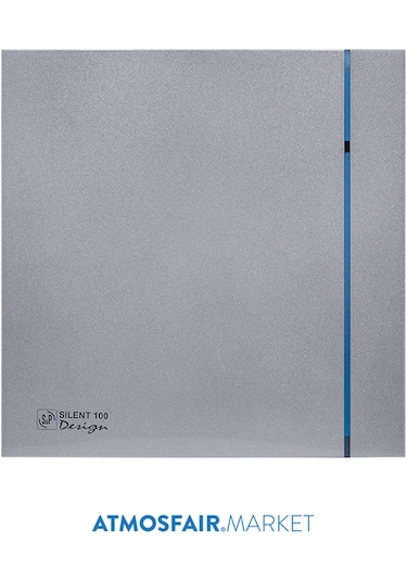 Silent - 100 Cz Silver Design 100'Lük Banyo Wc Fanı