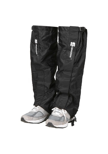 Geeksen L Beden Siyah Kayak Kolları - Su Geçirmez Oxford Kumaş, Polar Forlu Isı Sağlama, Metal Kanca Ve -30 C Dayanıklı Tpu Bağlama Siyah