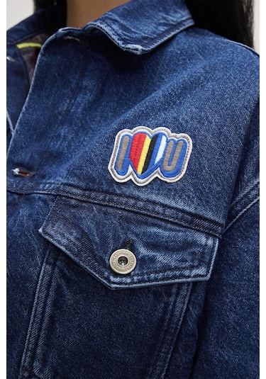 Adelina Koyu Mavi Kadın Denim Ceket-indigo İndigo