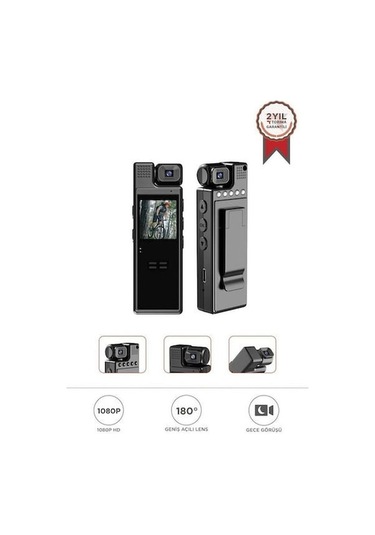 Dijital Kaydedici: L9 Wıfı Ultra Hd, Işık Vermeyen Kızılötesi Gece Görüşü, Taşınabilir Ekranlı, Toplantı Ve Spor Aktivitesi İçin Siyah Siyah