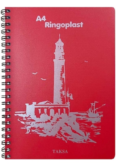 Özgün A-4 Ringo Plastik Kapak Defter 160 Yaprak Kareli Krt-100751 Sarı - Beyaz