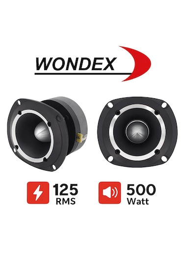 Wdx-77 Spl Dome Tweeter Çifti 1000wat-250w Rms 10 Cm Tiz 1. Sınıf Kalite