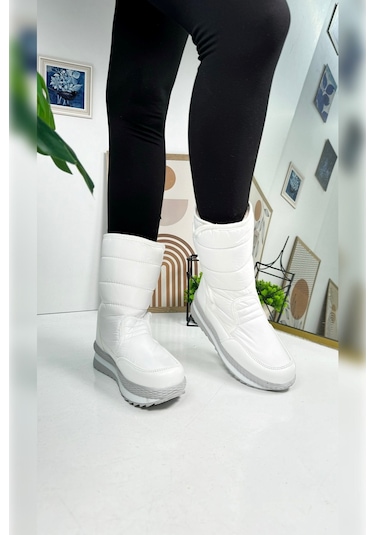 Nstil Alves Unisex Kadın - Erkek - Çocuk Kar Botu İçi Kürklü Cırt Cırtlı Kaymaz Taban Ayakkabı 802 Beyaz Nstil Alves Unisex Kadın - Erkek - Çocuk Kar Botu İçi Kürklü Cırt Cırtlı Kaymaz Taban Ayakkabı 802 Beyaz