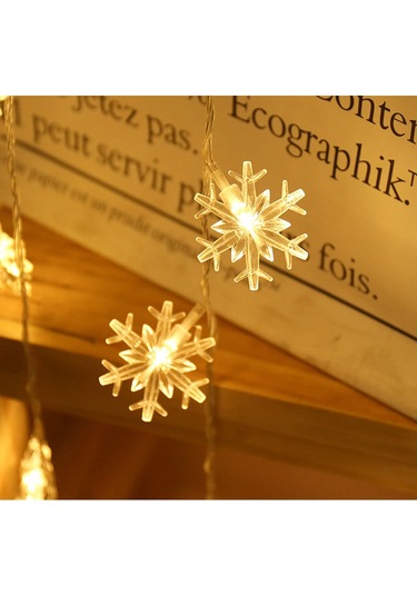 Suofeng Usb Led Kar Tanesi Işık Zinciri, 10m 80 Işık, Renkli, Dış Mekan Kamp Dekorasyonu, Sürekli Açık Modu