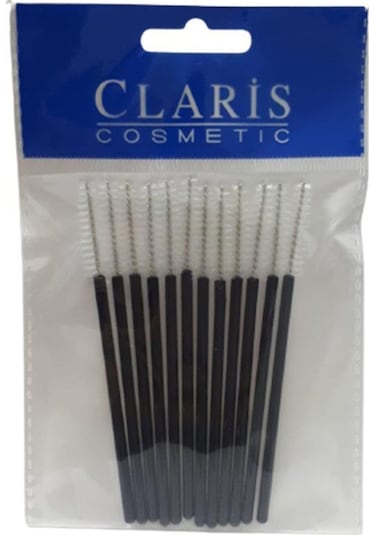 Claris Ipek Kirpik Kaş Fırçası 12'li C-63385 Beyaz