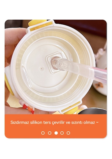 Büyük Kapasiteli 316 Paslanmaz Çelik Termos Bardak Beyaz