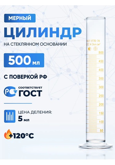 Laborio 500 Ml Ölçülabilir Laboratuvar Silindiri, 1-500-2 231810668 Beyaz