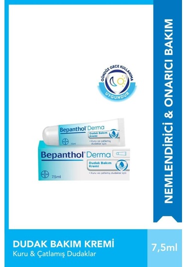 Bepanthol Derma Dudak Bakım Kremi 7,5 Ml - 2 Adet- Skt:07/2027