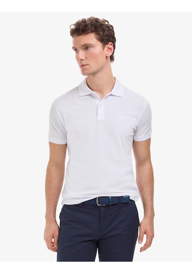 Pierre Cardin Erkek Beyaz Tişört Basic 50325323-vr013