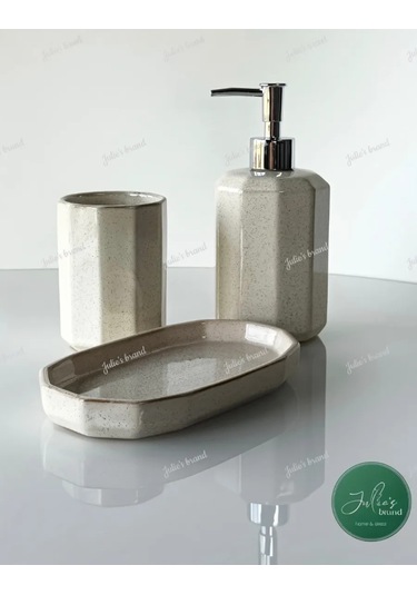 Julie's Brand Banyo Aksesuarları Seti 268373225 Bej