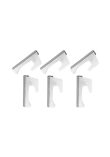 Ulzyvf Set Plakaları Fıçısı Parçası Evrensel Ateş Ocakları 6'lı Gümüş