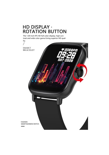 Suofeng Büyük Ekran 2021 Akıllı Saat (İthalatçı Garantili)