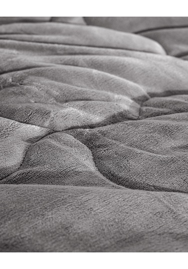 Madame Coco Kaira Tek Kişilik Comforter Set - Antrasit Gri