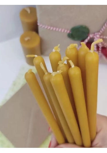 Svecnaa Amelico 15 Adet Doğal Mum 202449893 Gri