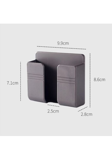 Duvara Yapışan Telefon Kumanda Tutucu Aparat 3 Pcs