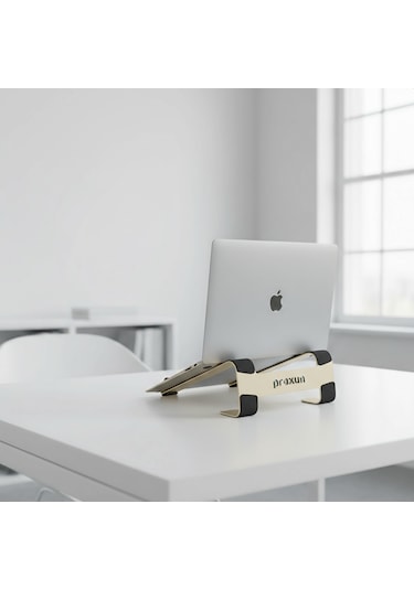 Prexua Fixer Laptop Standı - Notebook Yükseltici Altlık - Metal - Gold - Fxr4025gl