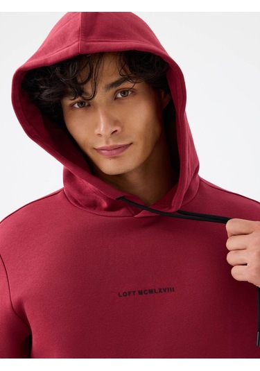 Loft Regular Fit Bordo Erkek Sweatshirt Lf2034269 Bordo