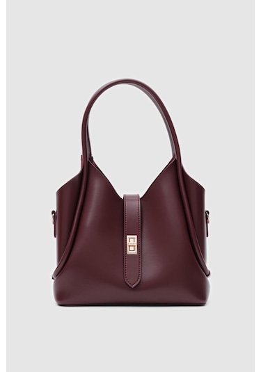 Shule Bags Cindy El Ve Çapraz Çanta Bordo Bordo