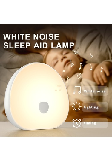 Leezsing Beyaz Gürültü Makinesi Renkli Gece Lambası Bebek Uyandırma Emzirme Emzik Monokrom/renkli/renkli/hafif Dokunmati Diğer