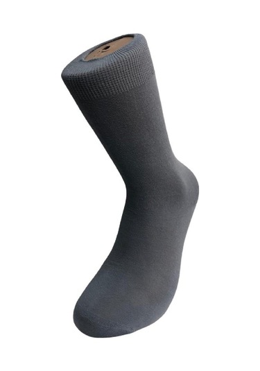 ERKEK DİKİŞSİZ PAMUK ÇORAP-GRİ Gri