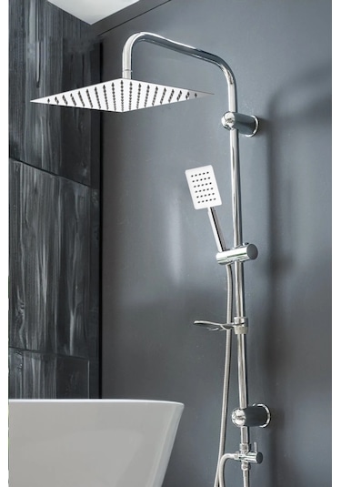Fawer Faucet & Shower Metal Paslanmaz Yağmurlama Robot Duş Seti - 400km Krom