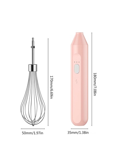 Neevoyu Usb Şarjlı Kablosuz El Mikseri - Siyah Yükseltilmiş Versiyon, 3 Hız Ayarlı, Çıkarılabilir Blender, Yumurta-şeker-krem Karıştırıcı, Mutfak Aleti Siyah