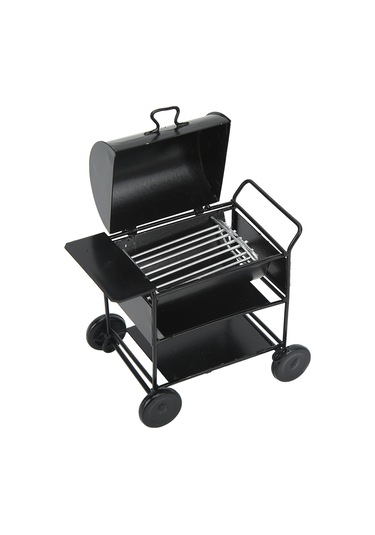 Geekyou Küçük Boyutlu Demir Mini Barbekü Arabası, 1/10 Rc Kralıcılar İçin Gerçekçi Dekorasyon Aksesuarı, Dayanıklı Ve Canlı Görünüm