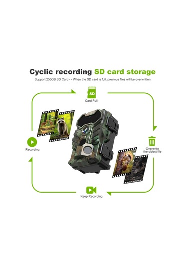 Geeksen Kamerası Avcılık Ve İz Sürme Kamerası 32mp Yüksek Netlikli Kızılötesi Ip66 Su Geçirmez Wi