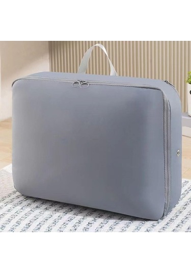 Trendooze Yüksek Kapasite Saklama Çantası, Bagaj Düzenleyici Giyim İç Koyu Gri Koyu Gri