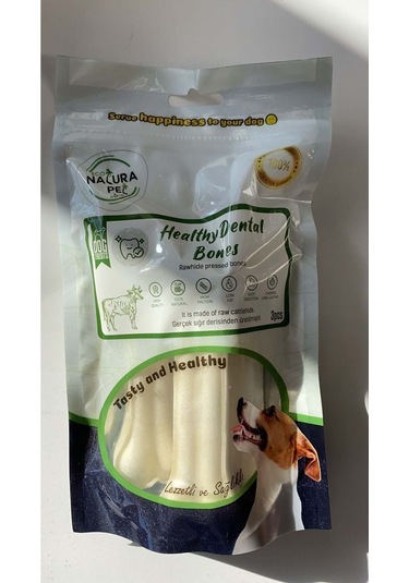 Eco Natura Pet Healty Dental Bones Beyaz Pres Kemik 13 Cm 3'lü 180 Gr
