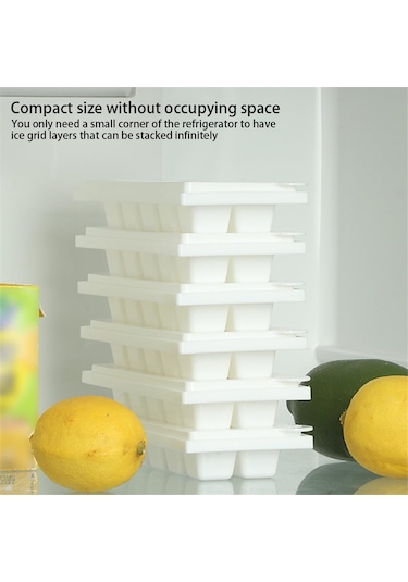 Xurunkeji Döner Buz Izgarası Buz Bloğu Kalıbı Buz Yapma Kupası Ev Tipi Buz Yapma Kutusu Buz Makinesi Gıda Güvenli Malzeme Koku Yok, Turuncu Turuncu