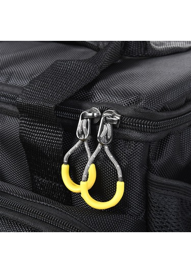 Xindoker Siyah Kalınlaşmış Kareli L32 Luya Çanta - 1680d Nilon Malzeme İle Geniş Ve Düzenli Olta Eşyası Depolama