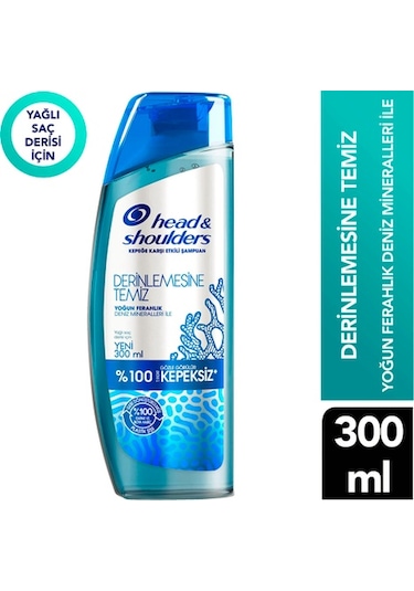 Head & Shoulders Derinlemesine Temiz Yoğun Ferahlık Şampuanı 300 ML