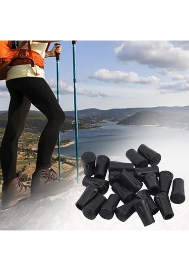 Dolıty 18x Yürüyüş Kutup İpuçları, Trekking Sopa Siyah