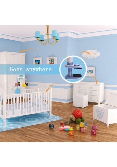 Youtek Bebek Monitörü Tutucu - 105cm Esnek Ve Dönebilir Taşınabilir Karyola Bağlantılı