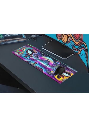 Gaming Oyuncu Xl Mouse Pad Kaydırmaz Dikişli 80 30 Cm Mousepad 15