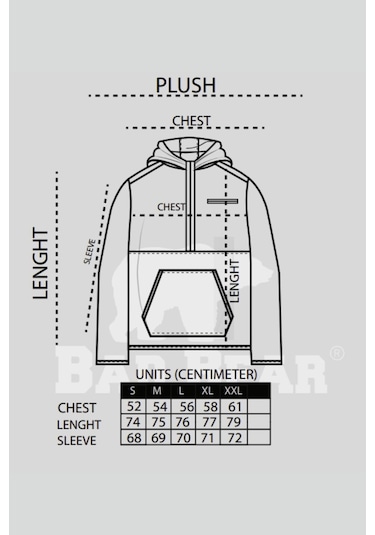 Bad Bear Leonard Siyah Erkek Polar Mont-siyah Siyah