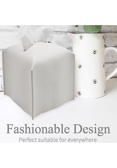 Banyo İçin H Kare Pu Yüz Mendili Kutusu Rulo Dağıtıcısı